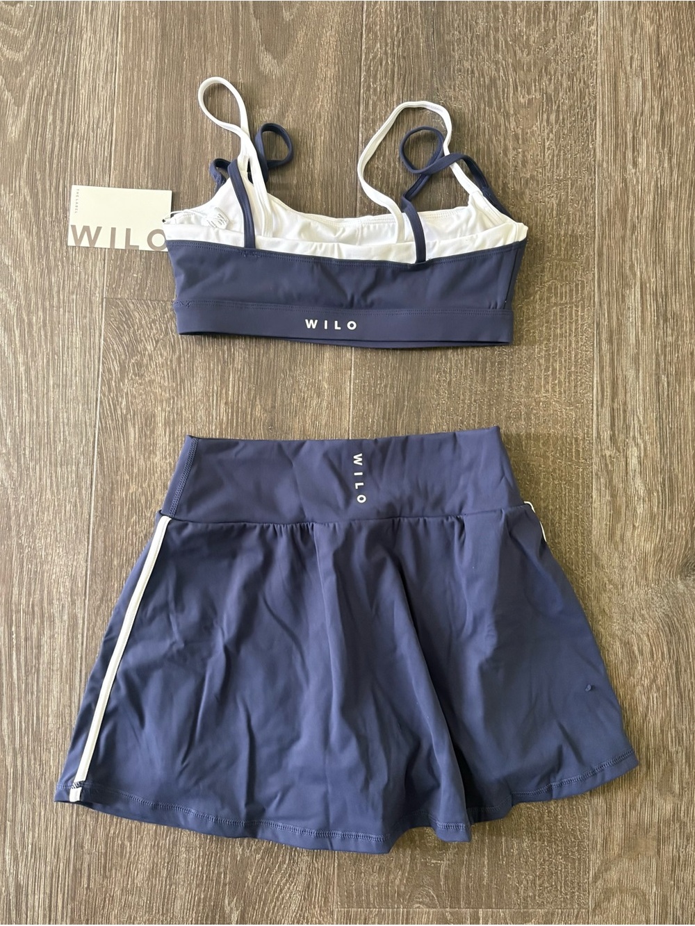 Wilo the Label Double Layer Bra & Tennis Skirt Set - Size Small NEW! - Picture 5 of 6